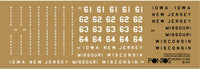 1/200 Pontos Model USS BB-63 Missouri 1945 Detail up set (No wooden deck)