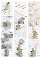 1/200 Pontos Model USS BB-63 Missouri 1945 Detail up set (No wooden deck)