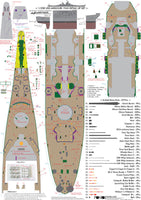 1/200 Pontos Model USS BB-63 Missouri 1945 Detail up set (No wooden deck)