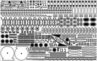 1/200 Pontos Model USS BB-63 Missouri 1945 Detail up set (No wooden deck)