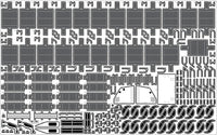 1/200 Pontos Model USS BB-63 Missouri 1945 Detail up set (No wooden deck)