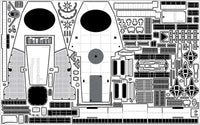 1/200 Pontos Model USS BB-63 Missouri 1945 Detail up set (No wooden deck)