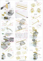 1/200 Pontos Model USS BB-61 Iowa 1944 Detail up set (No wooden deck)