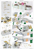 1/200 Pontos Model USS BB-61 Iowa 1944 Detail up set (No wooden deck)