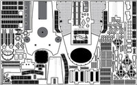 1/200 Pontos Model USS BB-61 Iowa 1944 Detail up set (20B Deck Blue deck)