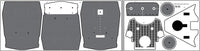 1/200 Pontos Model USS BB-61 Iowa 1944 Detail up set (20B Deck Blue deck)