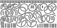 1/200 Pontos Model USS BB-61 Iowa 1944 Detail up set (20B Deck Blue deck)