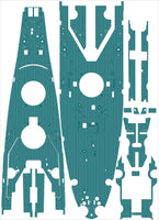 1/200 Pontos Model USS BB-61 Iowa 1944 Detail up set (20B Deck Blue deck)