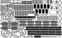 1/200 Pontos Model USS BB-61 Iowa 1944 Detail up set (20B Deck Blue deck)