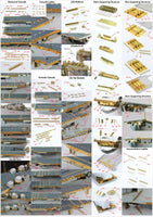 1/350 Pontos Model USS CV-14 Ticonderoga 1944 Detail up set