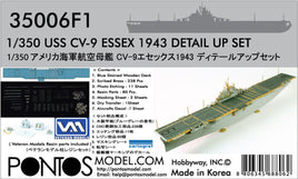 1/350 Pontos Model USS CV-9 Essex 1943 Detail up set