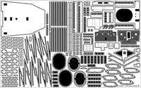 1/350 Pontos Model HMS Hood 1941 Detail up set