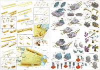 1/350 Pontos Model USS BB-59 Massachusetts 1945 Detail up set (20B Deck Blue)