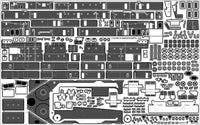 1/350 Pontos Model USS BB-59 Massachusetts 1945 Detail up set (Teak Tone)