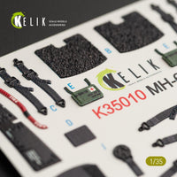 1/35 Kelik MH-60L Black Hawk interior 3D decals for Kitty Hawk kit