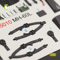 1/35 Kelik MH-60L Black Hawk interior 3D decals for Kitty Hawk kit