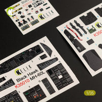1/35 Kelik MH-60L Black Hawk interior 3D decals for Kitty Hawk kit