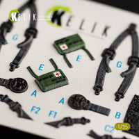1/35 Kelik HH-60H Rescue Hawk interior 3D decals for Kitty Hawk kit