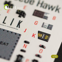 1/35 Kelik HH-60H Rescue Hawk interior 3D decals for Kitty Hawk kit