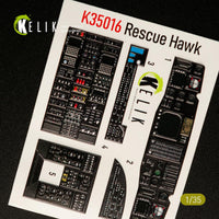 1/35 Kelik HH-60H Rescue Hawk interior 3D decals for Kitty Hawk kit