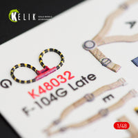 1/48 Kelik F-104G Starfighter late type interior 3D decals for Hasegawa kit