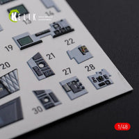 1/48 Reskit F/A-18F Super Hornet interior 3D decals for MENG kit - MPM Hobbies