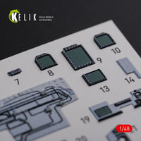 1/48 Reskit F/A-18F Super Hornet interior 3D decals for MENG kit - MPM Hobbies