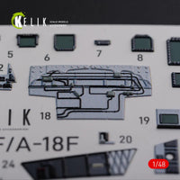 1/48 Reskit F/A-18F Super Hornet interior 3D decals for MENG kit - MPM Hobbies