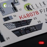 1/48 Reskit F/A-18F Super Hornet interior 3D decals for MENG kit - MPM Hobbies