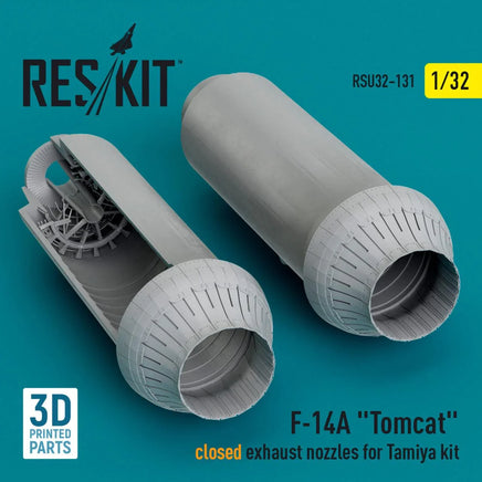 1/32 Reskit L5F-14A Tomcat closed exhaust nozzles for Tamiya kit (3D Printed) - MPM Hobbies