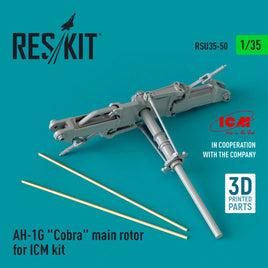 1/35 Reskit AH-1G Cobra main rotor for ICM kit (3D Printed)