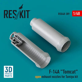 1/48 Reskit F-14A Tomcat open exhaust nozzles for Tamiya kit (3D Printed) - MPM Hobbies