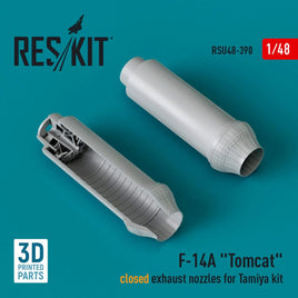 1/48 Reskit F-14A Tomcat closed exhaust nozzles for Tamiya kit (3D Printed) - MPM Hobbies