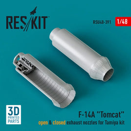1/48 Reskit F-14A Tomcat open & closed exhaust nozzles for Tamiya kit (3D Printed) - MPM Hobbies