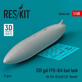 1/48 Reskit 330 gallon FPU-8/A fuel tank for F/A-18 Hornet (1 pcs) (3D Printed) - MPM Hobbies