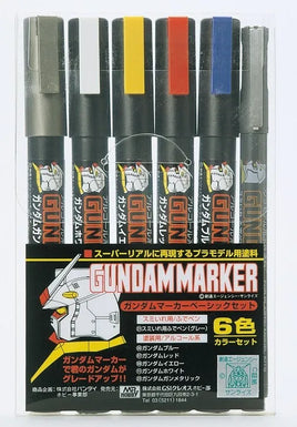 Mr. Hobby Set of 6 Gundam Marker Basic - GMS105