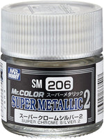 Mr. Hobby - Mr. Color Super Metallic 2 Chrome Silver 2 (10ml) - SM206