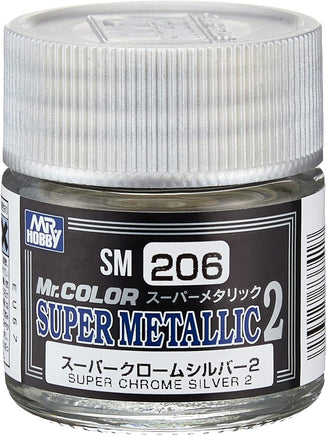 Mr. Hobby - Mr. Color Super Metallic 2 Chrome Silver 2 (10ml) - SM206