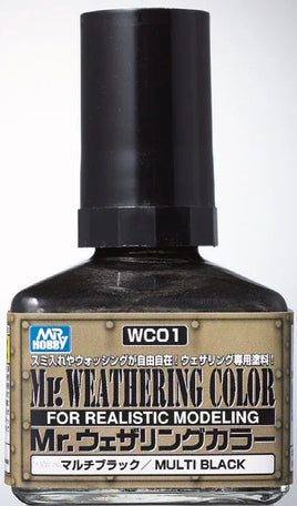 Mr. Hobby - Mr. Weathering Color Multi Black - WC01 - MPM Hobbies