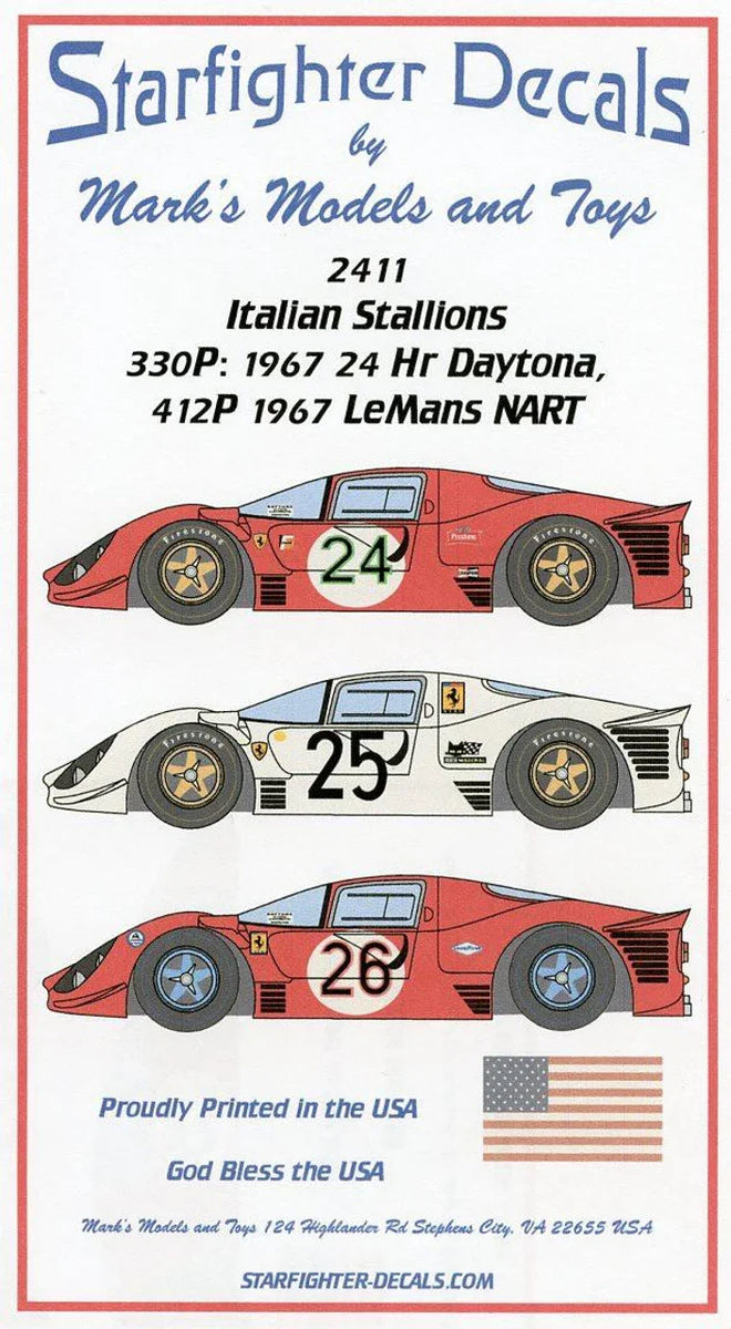 1/24 Starfighter Decals - Italian Stallions Part 2: 330P4 412P 1967 ...