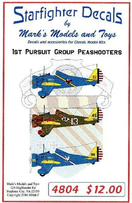 1/48 Starfighter Decals - P-26 1st Pursuit Group - MPM Hobbies