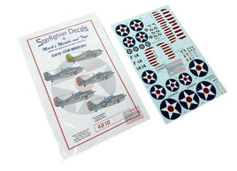 1/48 Starfighter Decals F4F-3 Wildcat Early USN Wildcats - MPM Hobbies
