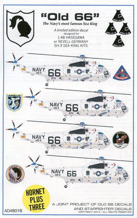 1/48 Starfighter Decals Old 66 Apollo 8-12 - MPM Hobbies