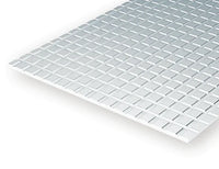 Evergreen 1/4" x 1/4" OPAQUE WHITE POLYSTYRENE SIDEWALK - MPM Hobbies