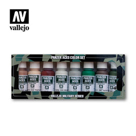 Vallejo Set of 8 (17ml) Skin Tones and Camouflage - 70129