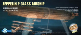 1/700 Snowman German Zeppelin Airship P-class 1910 + N500 British Triplane 2 aircraft Plastic Model Kit