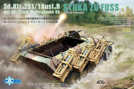 1/35 Snowman Stuka zu Fuss Sd.Kfz.251/1 Ausf.D German Haltrack Plastic Model Kit