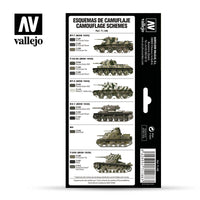 Vallejo 17ml Set of 8 Soviet WWII Camo Colors - 71188