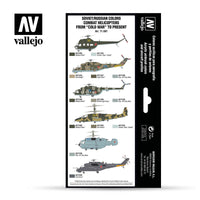 Vallejo 17ml Set of 8 Soviet/Russian colors Combat Helicopters post WWII to present - 71601