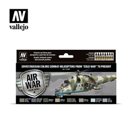 Vallejo 17ml Set of 8 Soviet/Russian colors Combat Helicopters post WWII to present - 71601